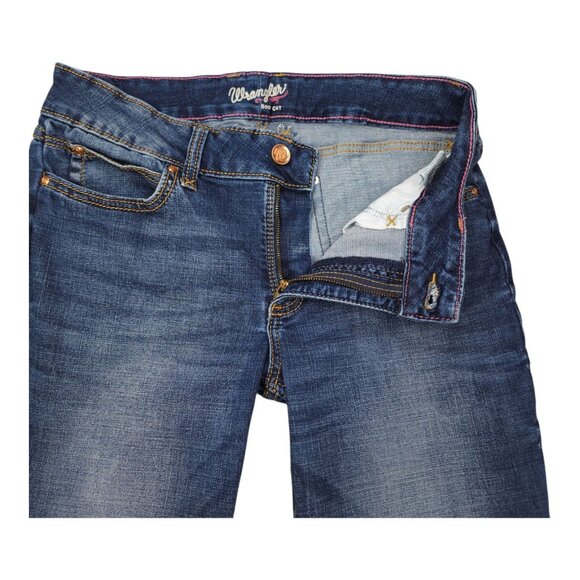 Wrangler Womens Bootcut Jeans 11X36 Blue Denim Mid-Rise Embroidered Pockets - Picture 5 of 11